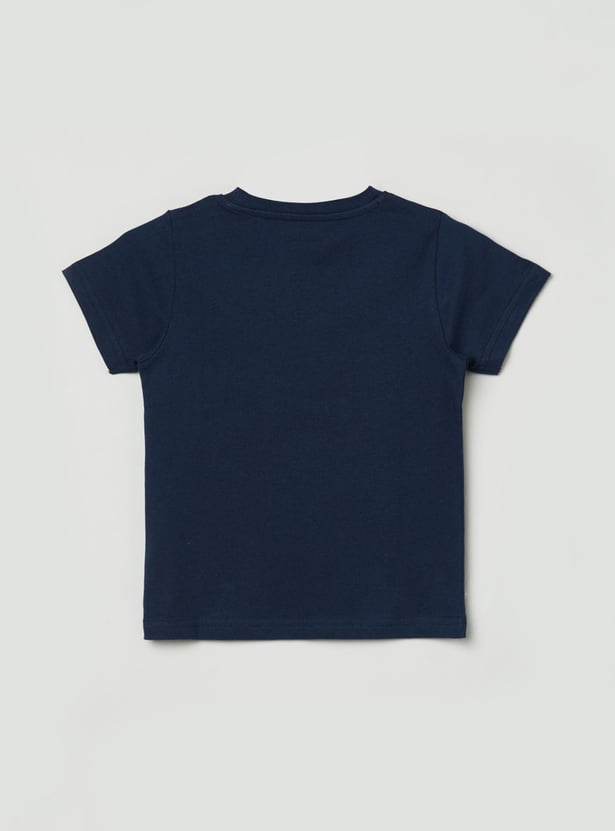 Boys Printed Crew Neck T-shirt