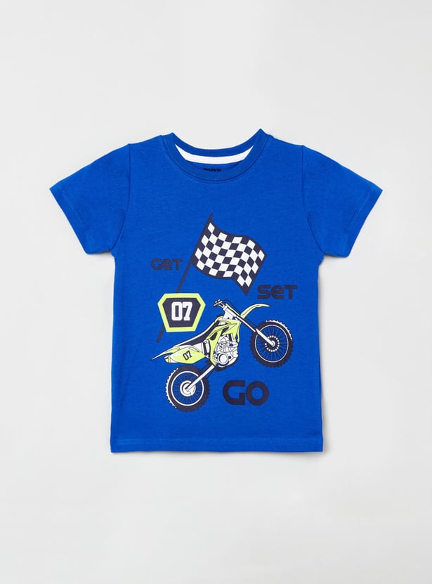 Boys Printed Crew Neck T-shirt