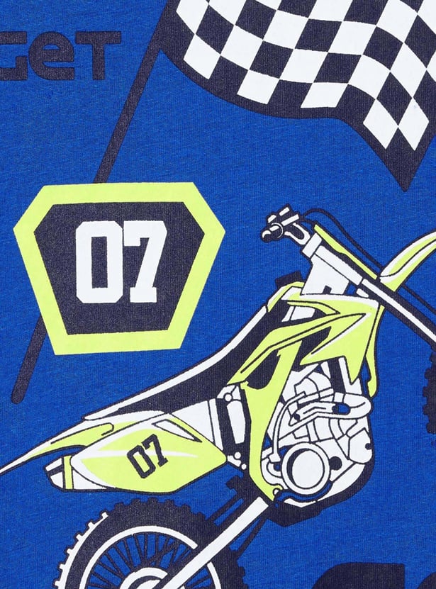 Boys Printed Crew Neck T-shirt