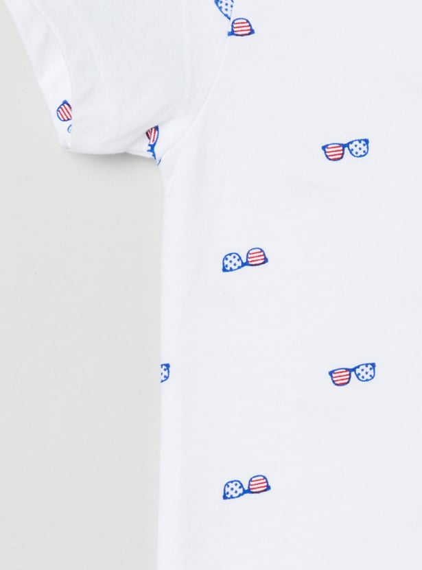 Boys Printed Crew Neck T-shirt