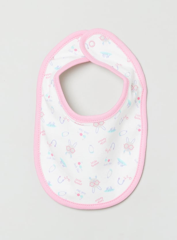 Girls Printed Bib - Pack of 2