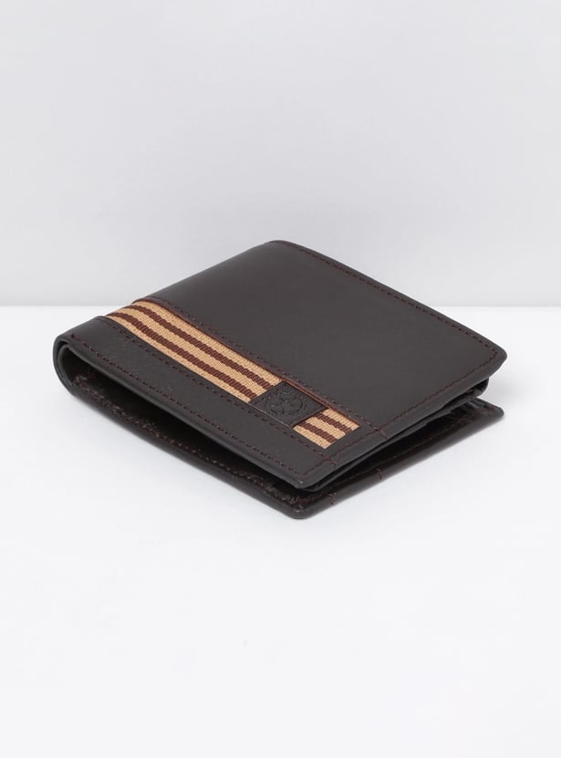 Men Striped Bi-Fold Wallet
