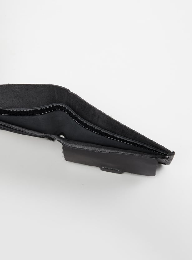 Men Solid Bi-Fold Wallet