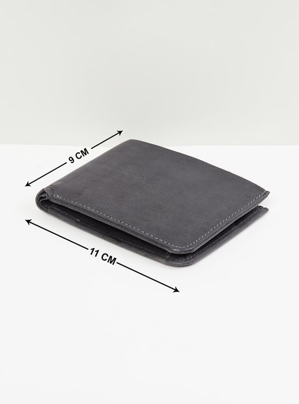 Men Solid Bi-Fold Wallet