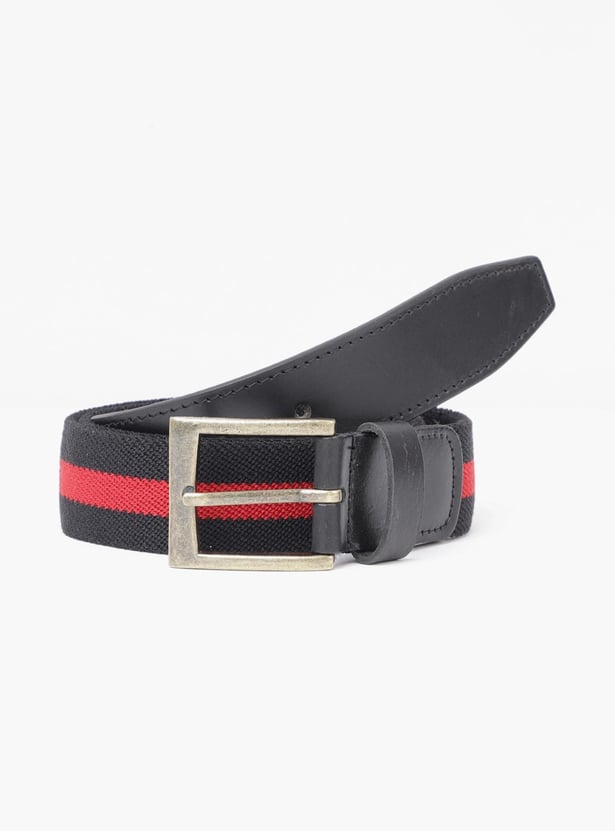 Men Colourblocked Elasticated Casual Belt
