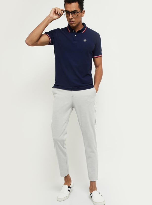 Men Solid Slim Fit Polo T-shirt 