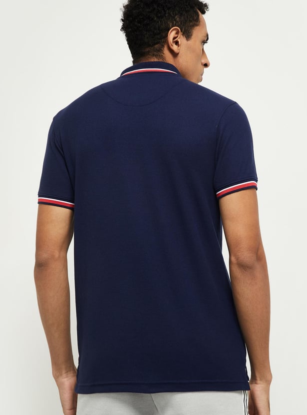 Men Solid Slim Fit Polo T-shirt 