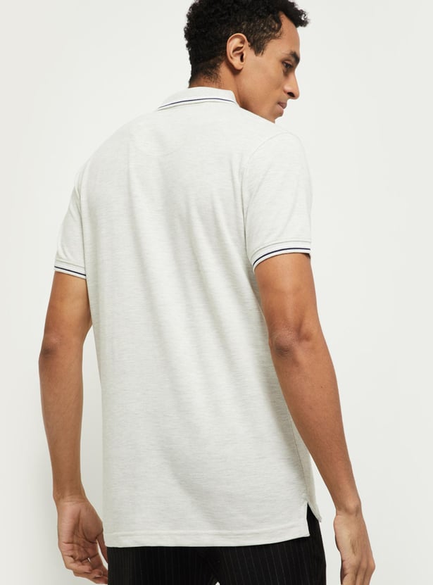 Men Polo T-shirt with Contrast Tipping