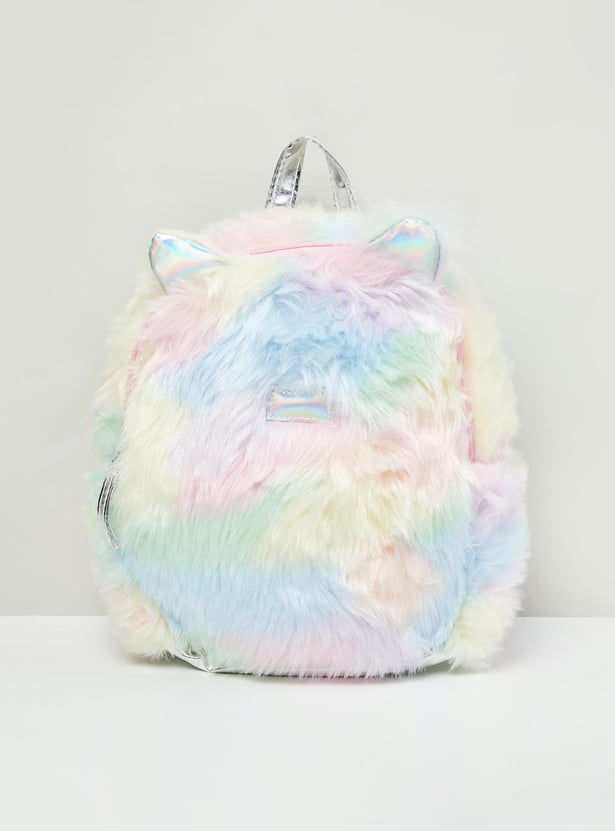 Girls Plush Backpack with Adjustable Shoulder Straps