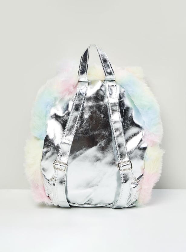 Girls Plush Backpack with Adjustable Shoulder Straps