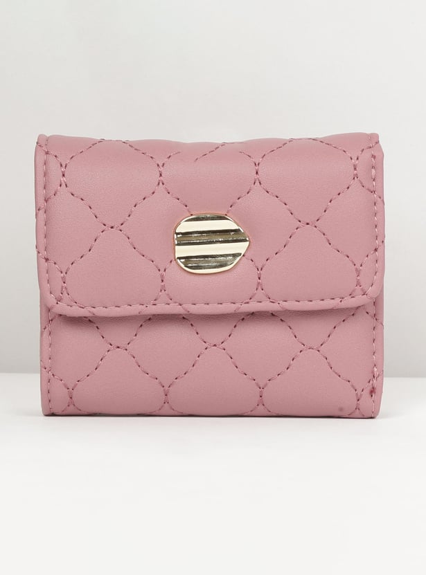MAX Women Embroidered Three-Fold Wallet