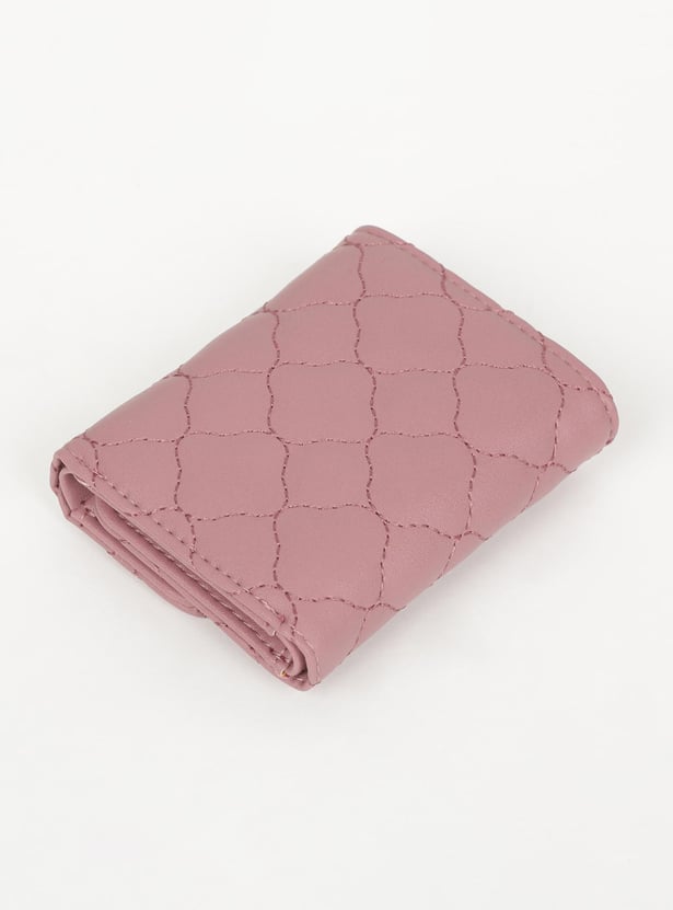 MAX Women Embroidered Three-Fold Wallet