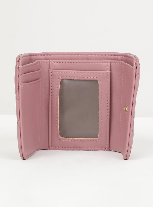MAX Women Embroidered Three-Fold Wallet