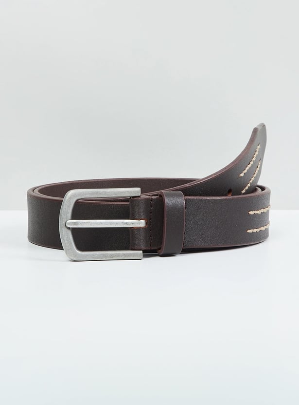Men Textured Casual Belt