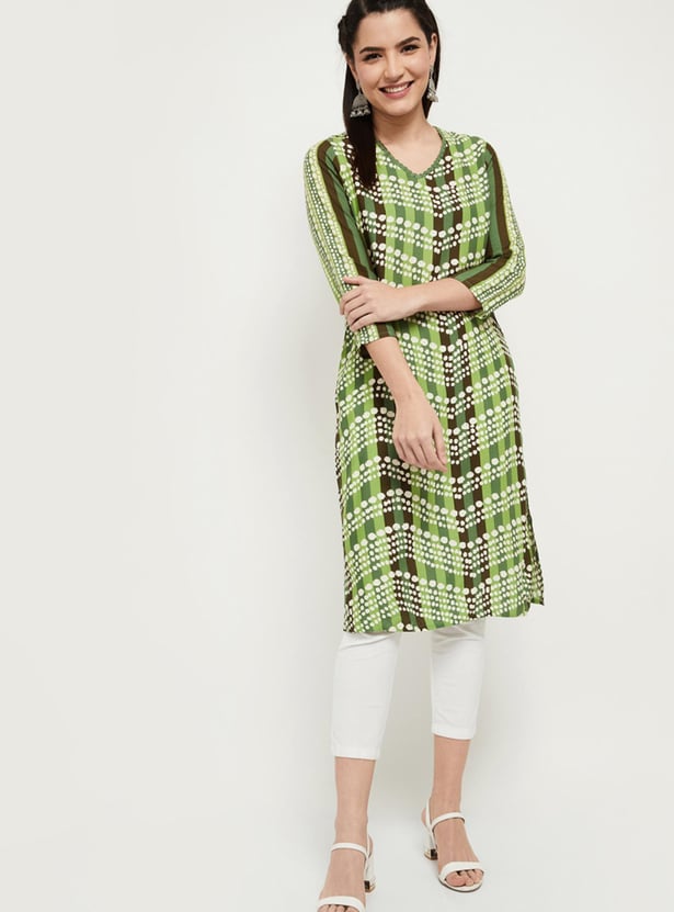 Women Printed Straight Kurta