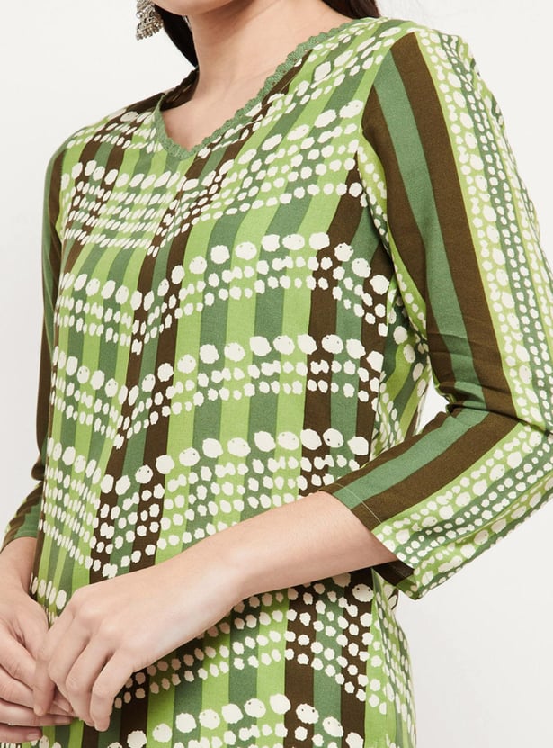 Women Printed Straight Kurta
