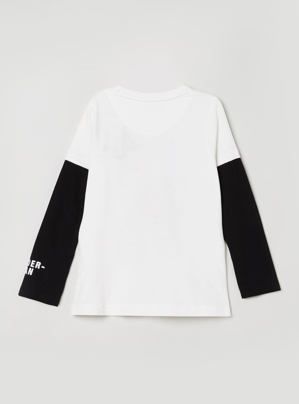 MAX Boys Printed Crew Neck T-shirt