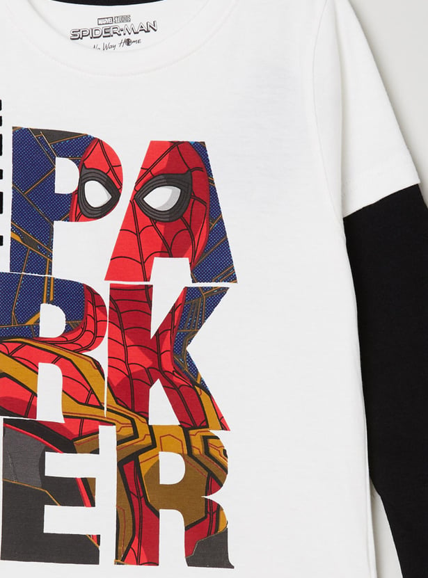 MAX Boys Printed Crew Neck T-shirt