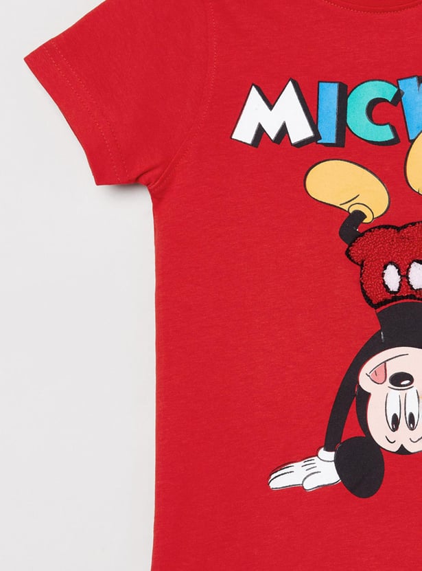 Boys Printed Crew Neck T-Shirt