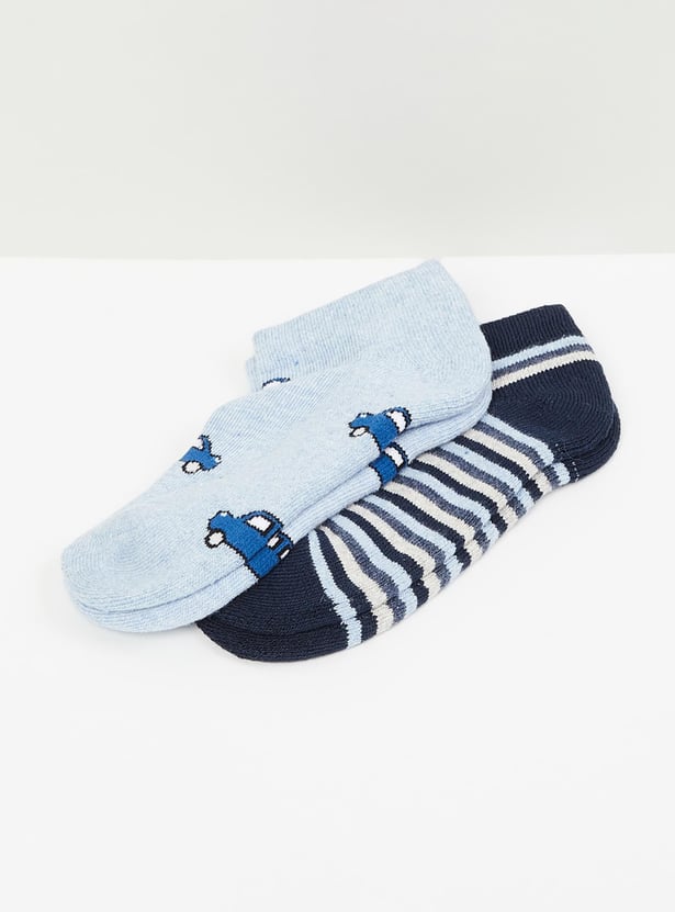 Boys Printed Socks-Pack of 2