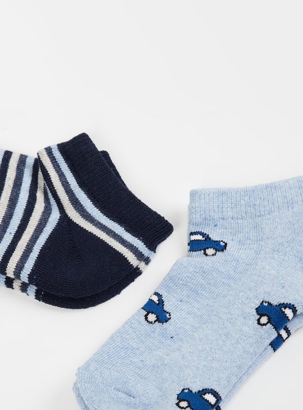 Boys Printed Socks-Pack of 2