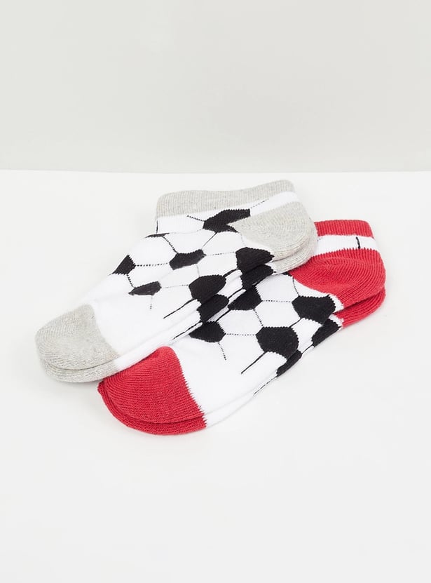 MAX Boys Textured Knit Socks - Pack of 2
