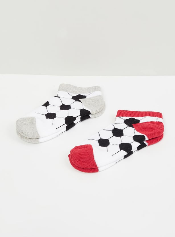 MAX Boys Textured Knit Socks - Pack of 2