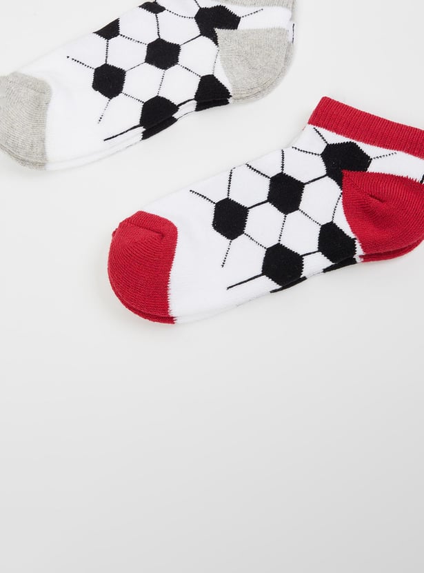 MAX Boys Textured Knit Socks - Pack of 2