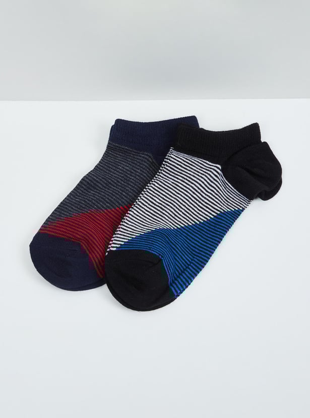 Boys Striped Socks- Pack of 2