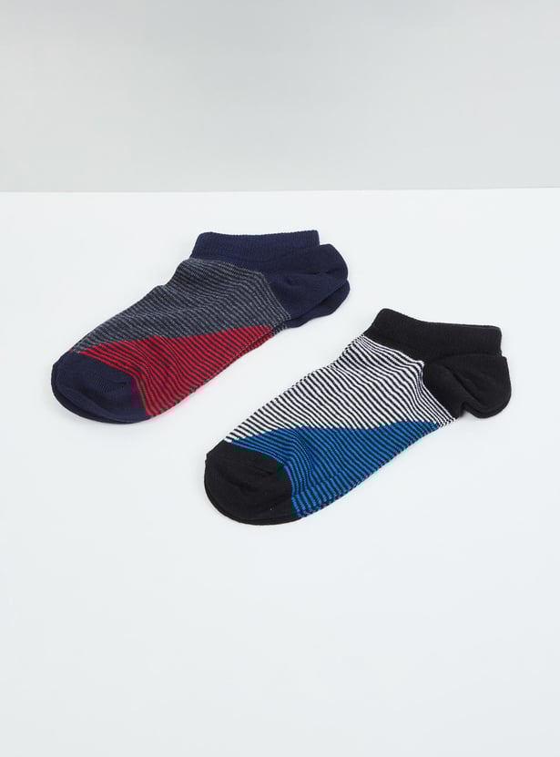 Boys Striped Socks- Pack of 2