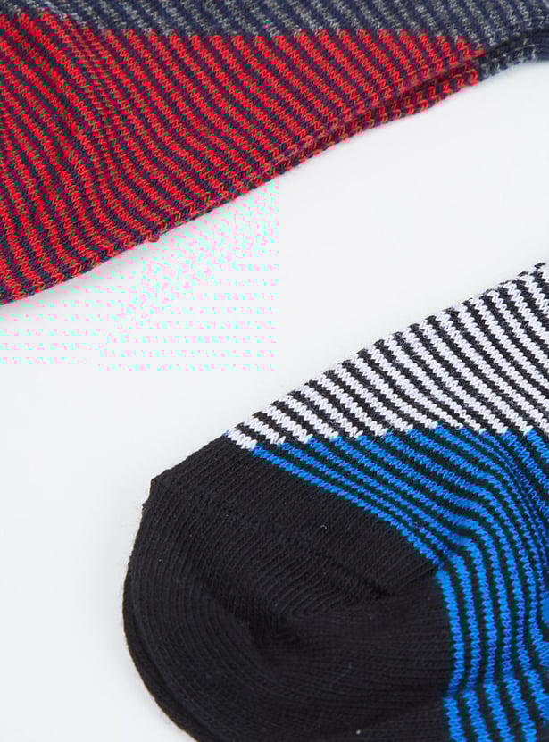 Boys Striped Socks- Pack of 2
