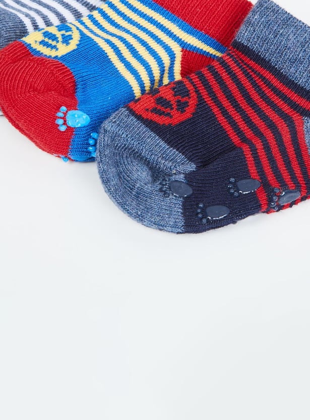 Boys Printed Ankle Length Socks - Pack of 3