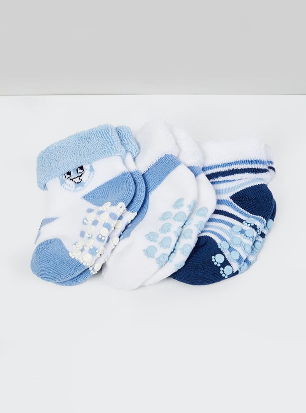 MAX Boys Printed Socks - Pack of 3