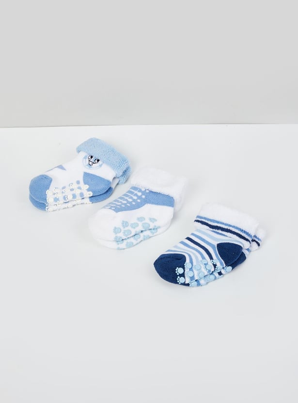 MAX Boys Printed Socks - Pack of 3