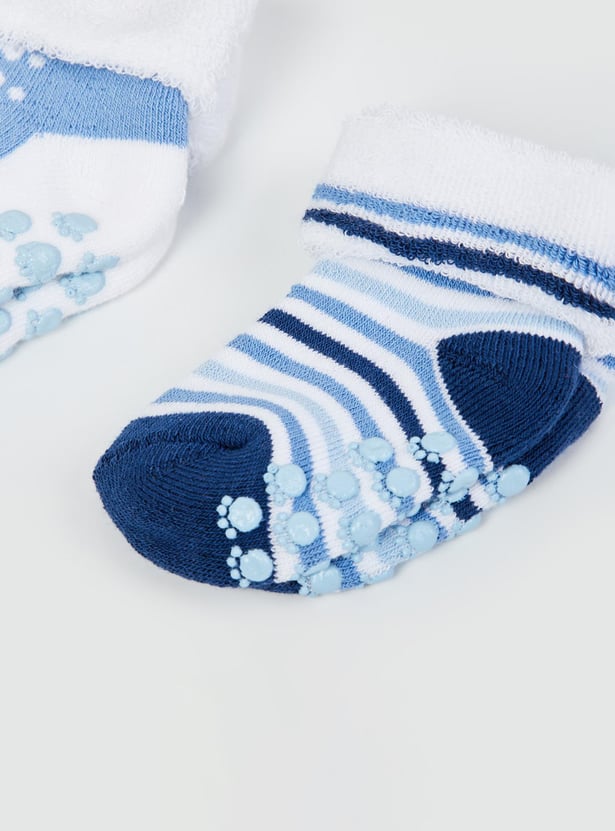 MAX Boys Printed Socks - Pack of 3