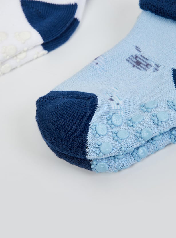 Boys Textured Socks - Pack of 3
