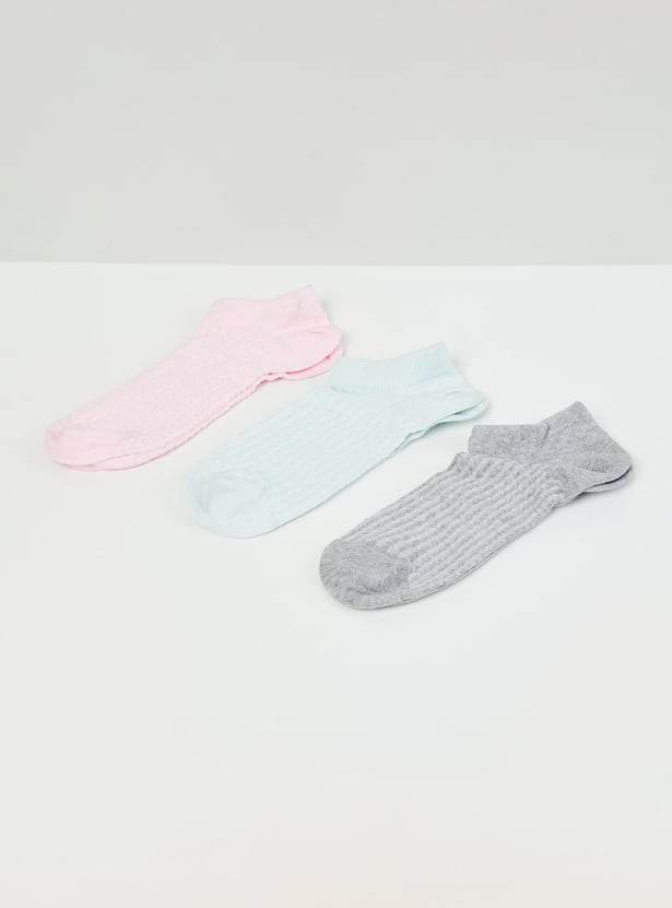 Women Ribbed Socks- Set of 3 