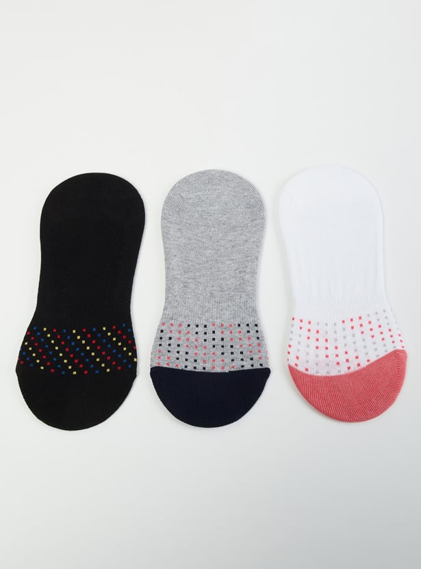 MAX Women Printed Footlet Socks - Pack Of 3