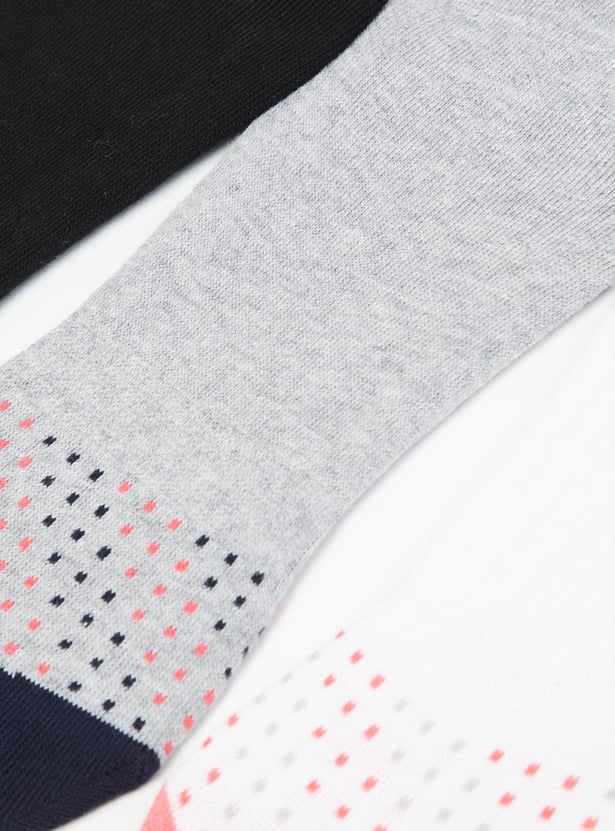 MAX Women Printed Footlet Socks - Pack Of 3