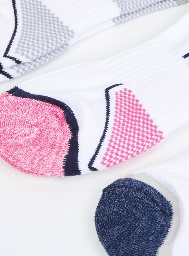 Women Textured Ankle Length Socks - Pack of 3