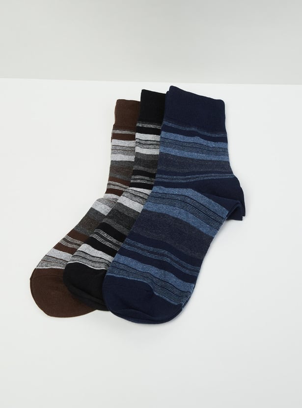 Men Patterned Socks - Set of 3