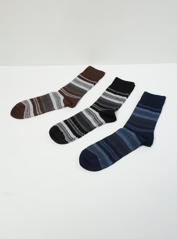 Men Patterned Socks - Set of 3