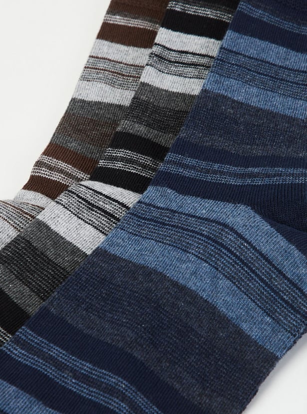 Men Patterned Socks - Set of 3