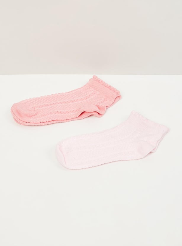 Girls Patterned Socks - Pack of 2