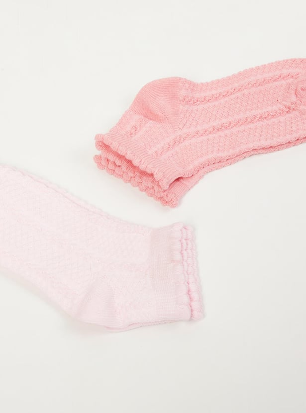 Girls Patterned Socks - Pack of 2