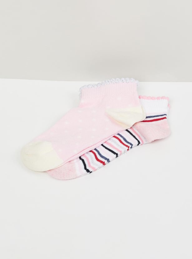 Girls Ankle-Length Socks - Pack of 2