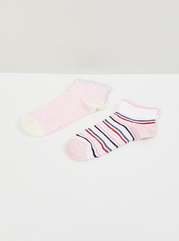 Girls Ankle-Length Socks - Pack of 2