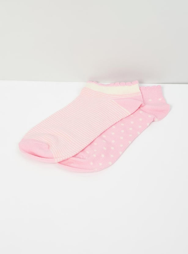 Girls Patterned Socks- Set of 2