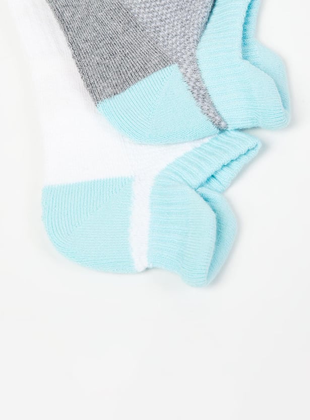Girls Colourblocked Socks- Pack of 2