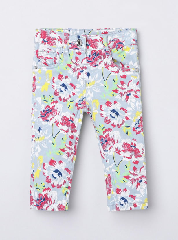 Girls Printed Casual Trousers 